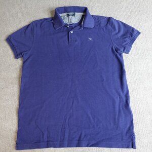 Hacket Polo Shirt Small Blue Embroidered